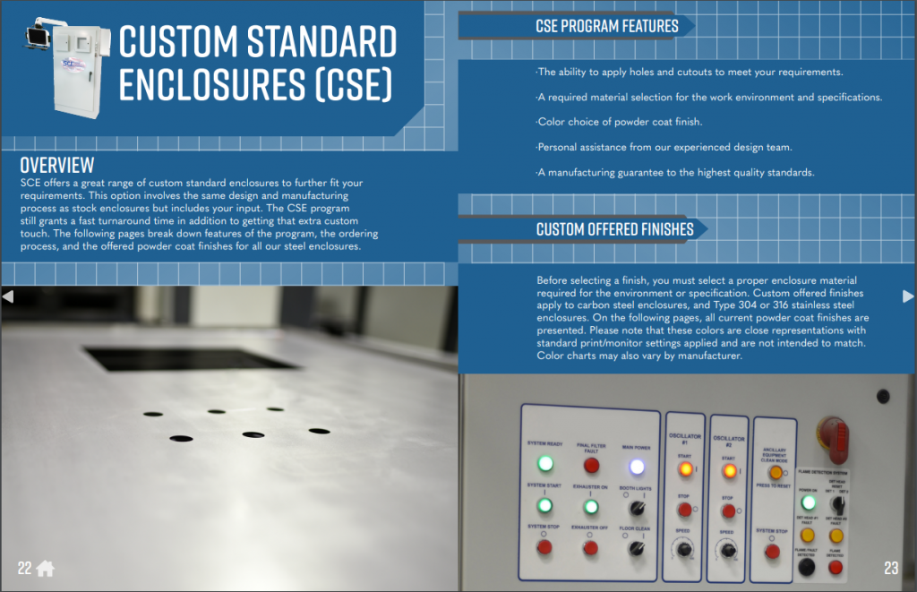 Excerpt from the SCE enclosure series guide highlighting CSE program